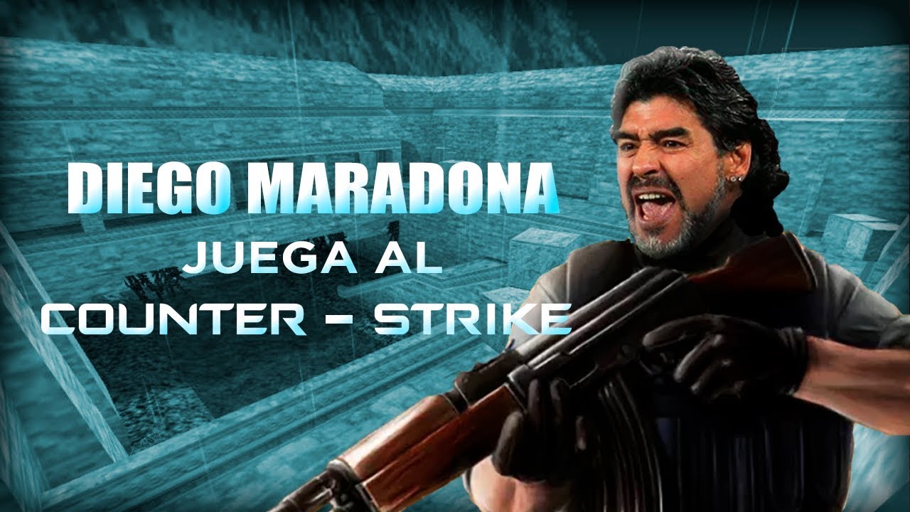Diego Maradona juega al Counter Strike