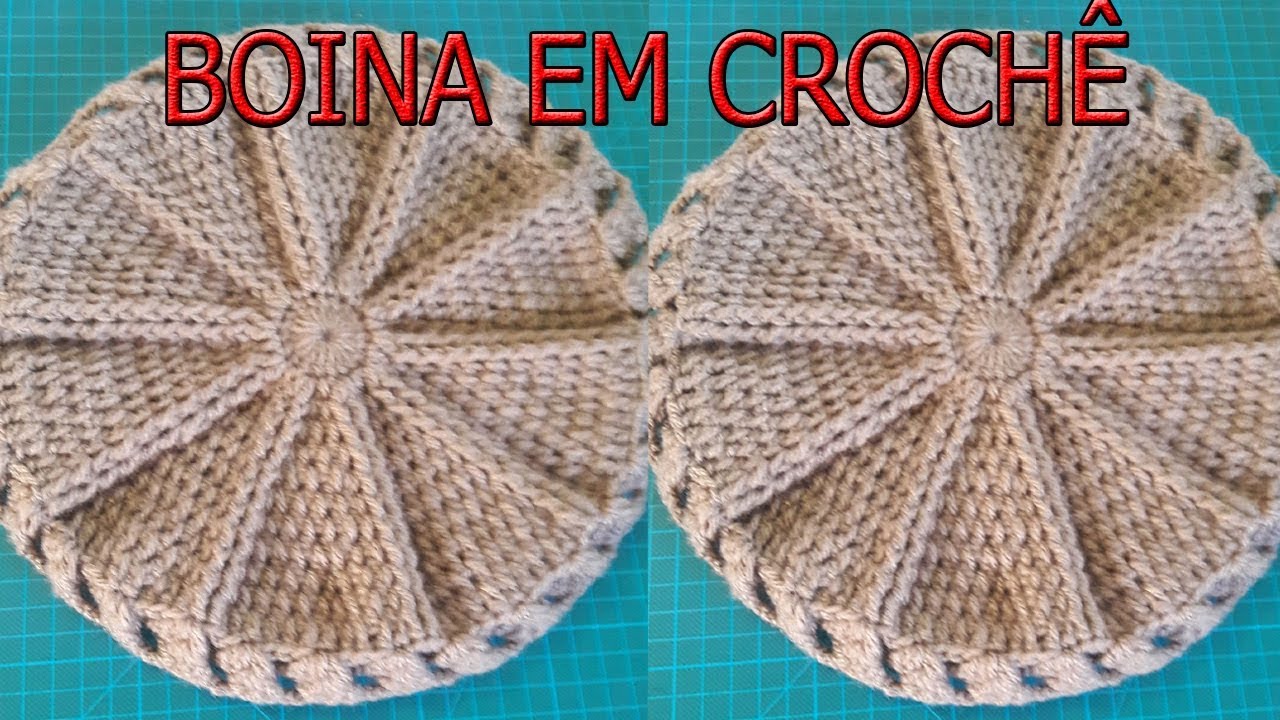 PASSO A PASSO DESSA LINDA BOINA FEITA COM OS PONTOS 3D E PONTOS ALTOS RELEVOS SUPER FACIL