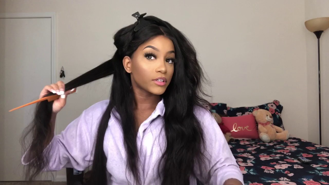 STRAIGHTENING WEST KISS BODY WAVE HAIR!
