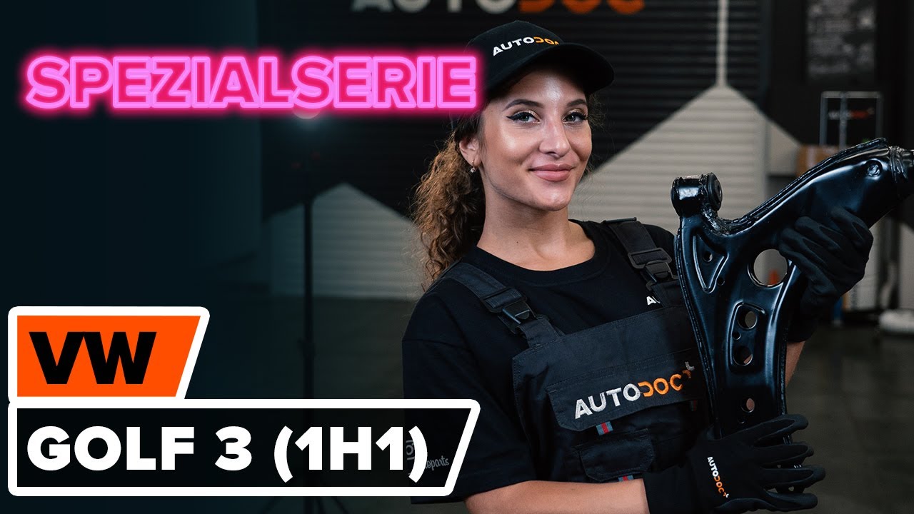 Wie VOLKSWAGEN GOLF 3 (1H1) Querlenker vorderen wechseln [AUTODOC TUTORIAL]