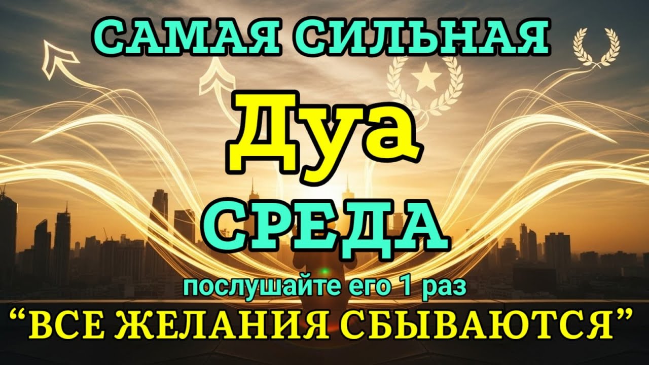 🔥🤲💯САМАЯ СИЛЬНАЯ Дуа во СРЕДА Все желания сбываются! | ruqyah for health wealth and rizq #дуа #ризк
