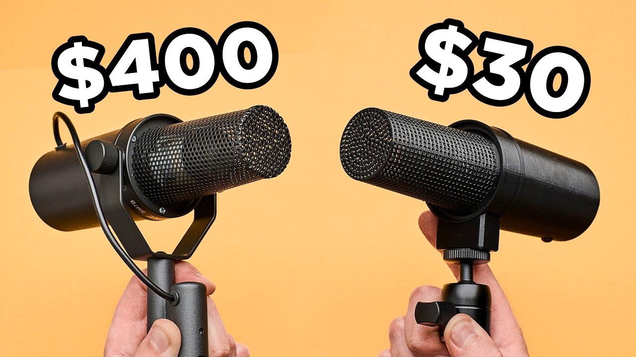 Самодельный микрофон Shure SM7B за 30 долларов!