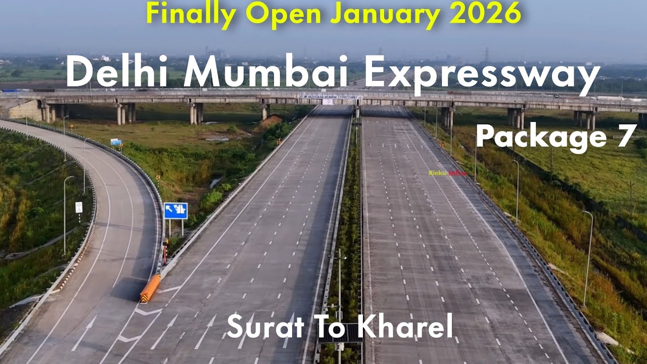 Delhi Mumbai Expressway Package 7 Update | Open January 2026 Surat to Kharel #4k 