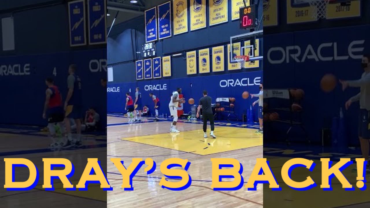 📲 Draymond back! Warriors Training Camp sights & sounds from @letsgowarriors Instagram Live