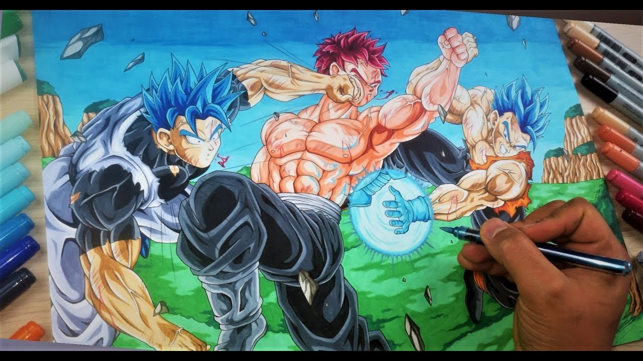Drawing an EPIC Fight with New Characters! | Commission #17