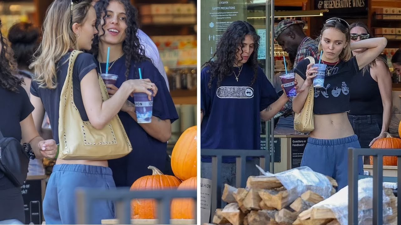 Уютная прогулка Лили-Роуз Депп и 070 Shake в Лос-Анджелесе