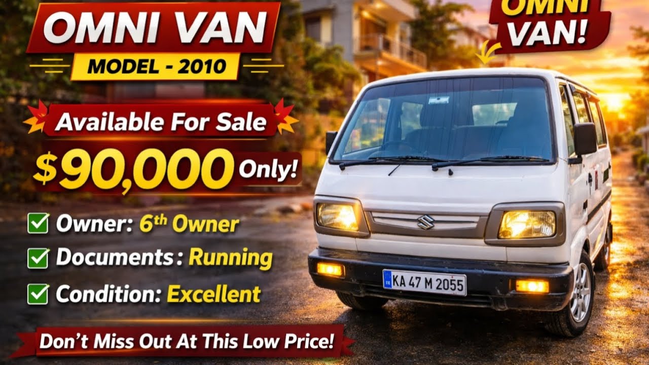 ಸಂಪರ್ಕಿಸಿ📞9538283453☎️💥 “Omni Van @ ₹90K Only! 2010 Model | Don’t Miss This Deal!”