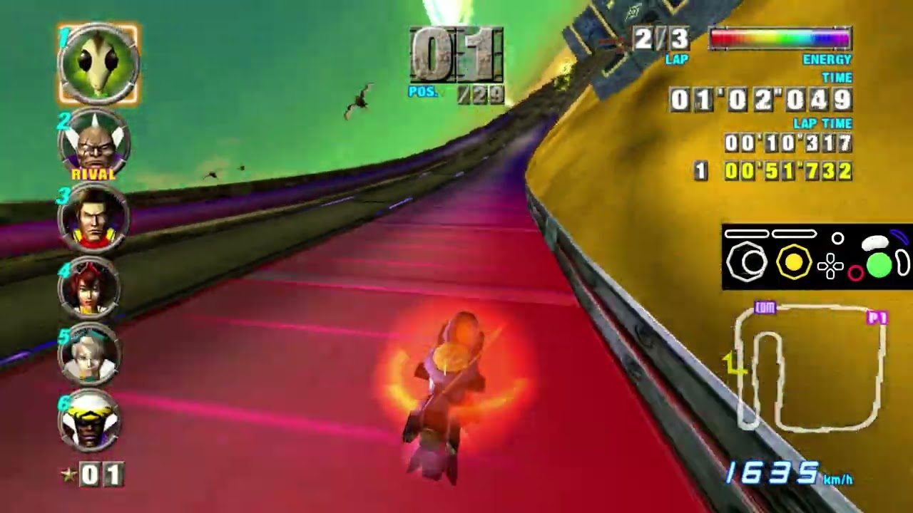 F-Zero GX on Switch 2 GC Classics: Diamond Cup beaten with Big Ace (Unique Custom Machine)