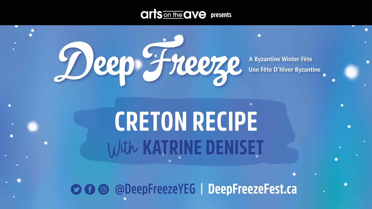 Deep Freeze Atelier - Creton (Meat Spread) Recipe with Katrine Deniset