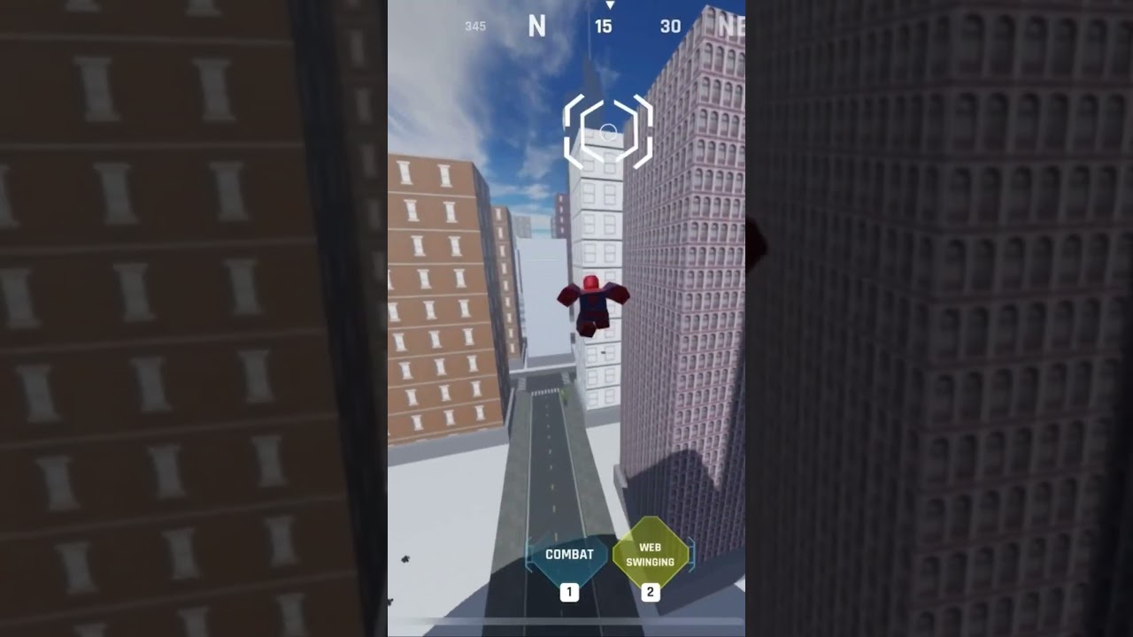 Spider man web swinging Roblox