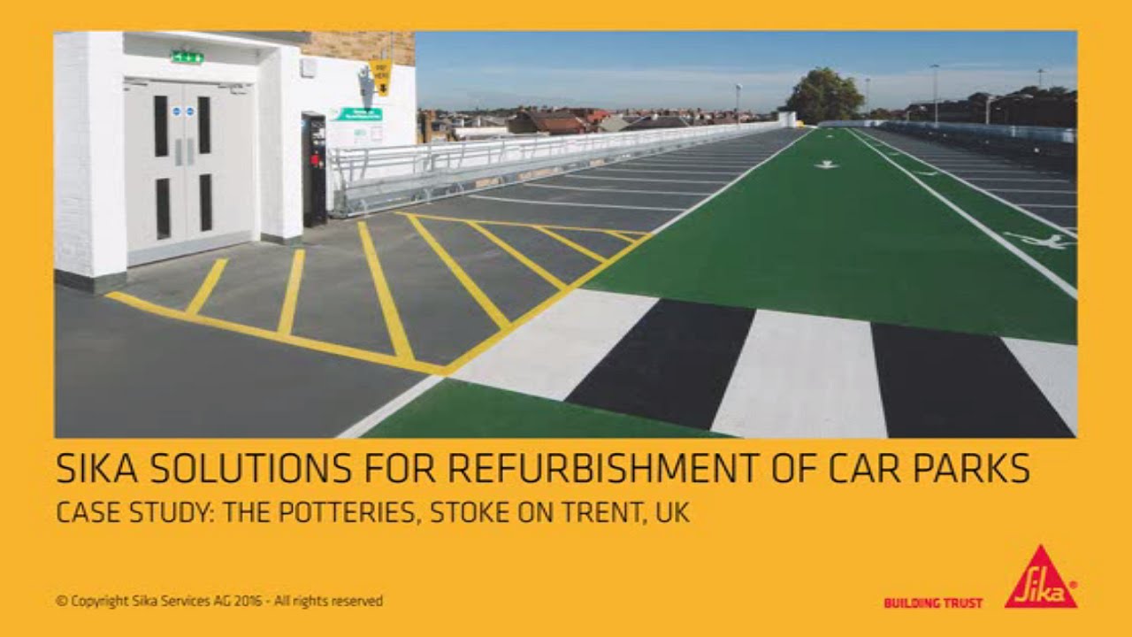 Repair and waterproof a concrete car park - Sika case study in the UK