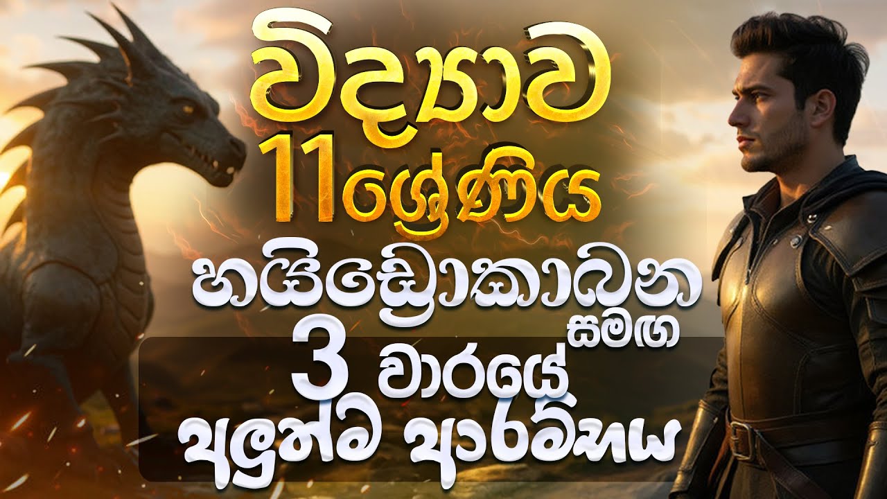 විද්‍යාව 11 ශ්‍රේණිය | Grade 11 | Unit 14 | Hydrocarbons | හයිඩ්රෝකාබන|3 වාර ආරම්භය-SCIENCEwithCKsir