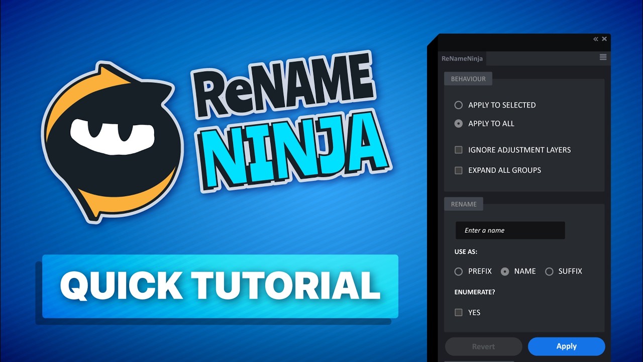 ReName Ninja for Photoshop Tutorial