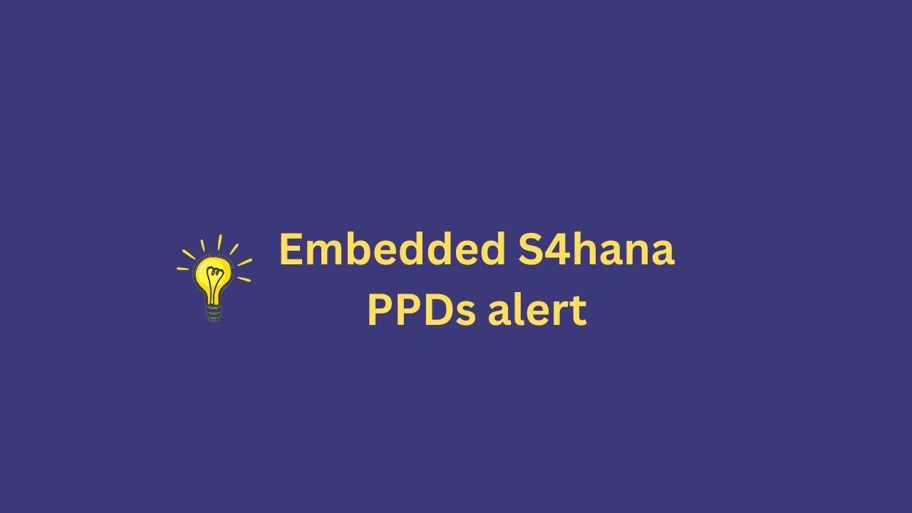 Alert Monitor in S4hana Eppds