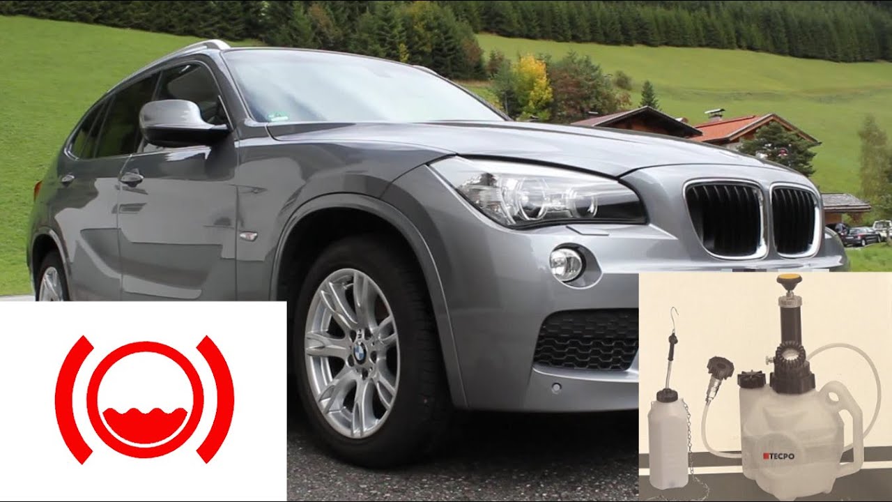 Bremsflüssigkeit wechseln BMW X1 E84 - Entlüftungsgerät - Tipps und Tricks