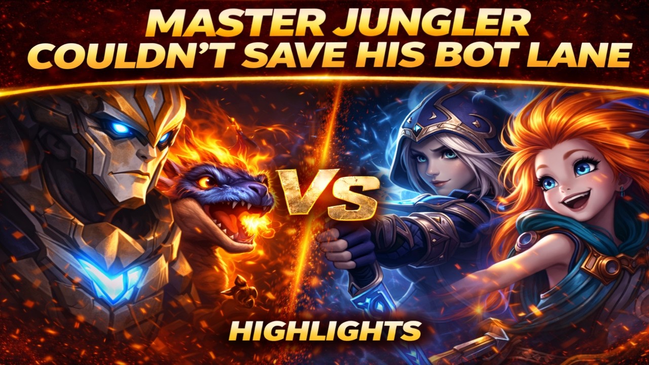 Master ELO Jungler Couldn't Save His Bot Lane