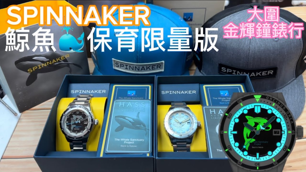 254.「SPINNAKER 」鯨魚保育限量版，$3000左右入手，為環保♻️出一分力💪🏻 #SP-5128-22 #SP-5128-11