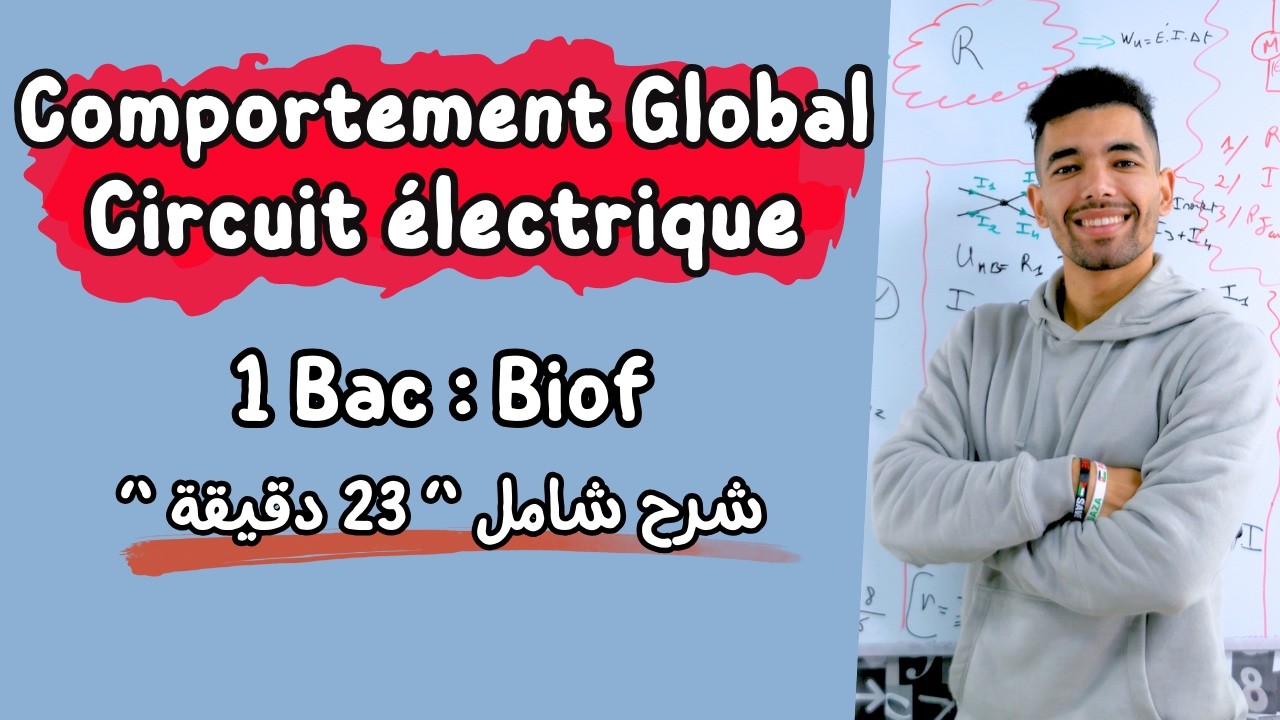 Comportement global d'un circuit électrique  | 1 ère Bac Résumé complet | ملخص شامل أولى باك علمي