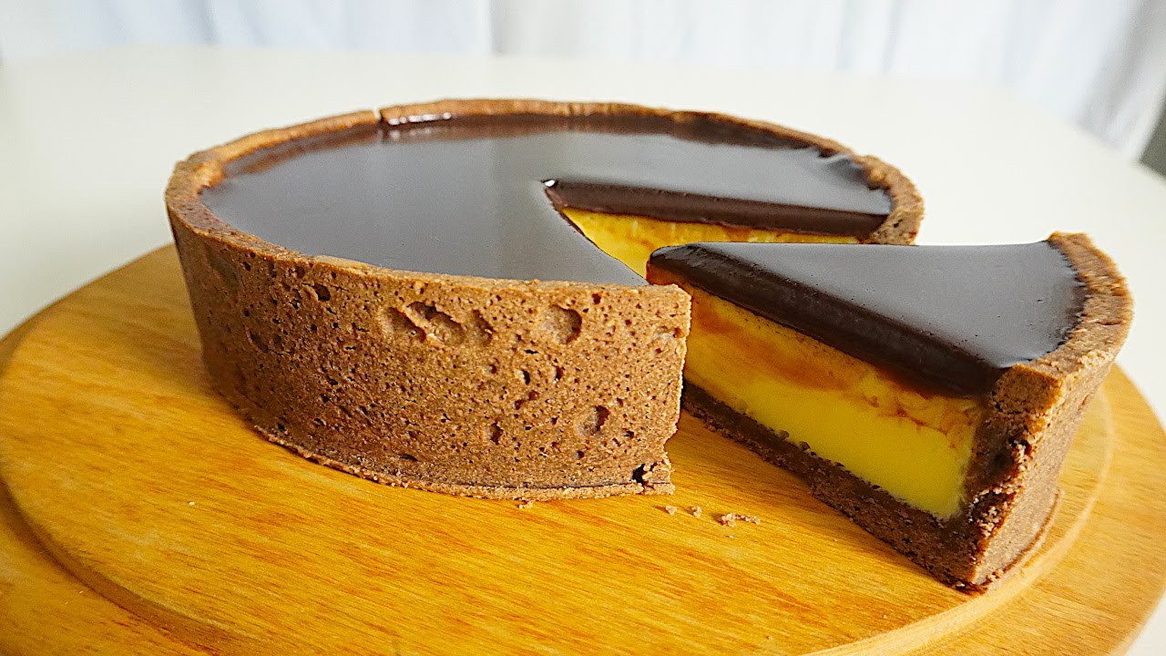Ricetta Crostata crema e cioccolato - Chocolate pudding tart recipe |ASMR| cakeshare