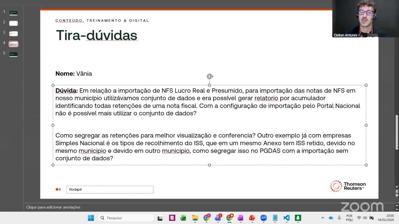 Tira dúvidas | Escrita Fiscal