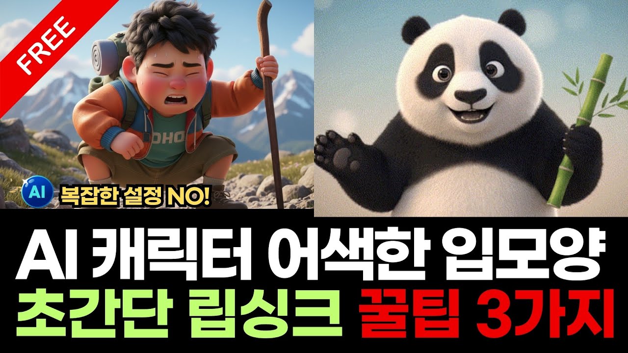 복잡한 설정 없이 AI 캐릭터 립싱크 해결 | 한국어 입모양 3배 자연스러워지는 법 ３가지
