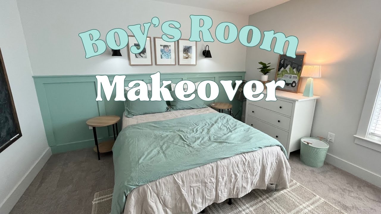 Boy's Room Makeover - Clean - Minimal - Declutter - Organize