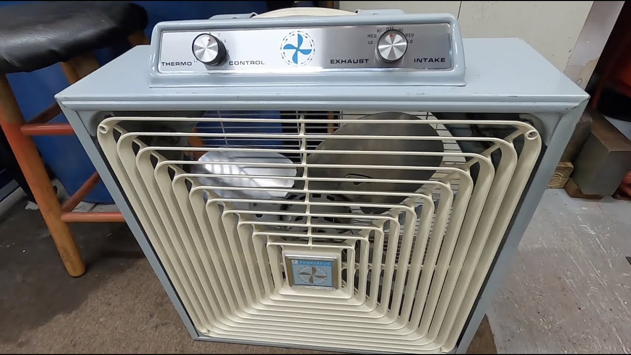 Retro Penncrest box fan from estate sale with fried motor