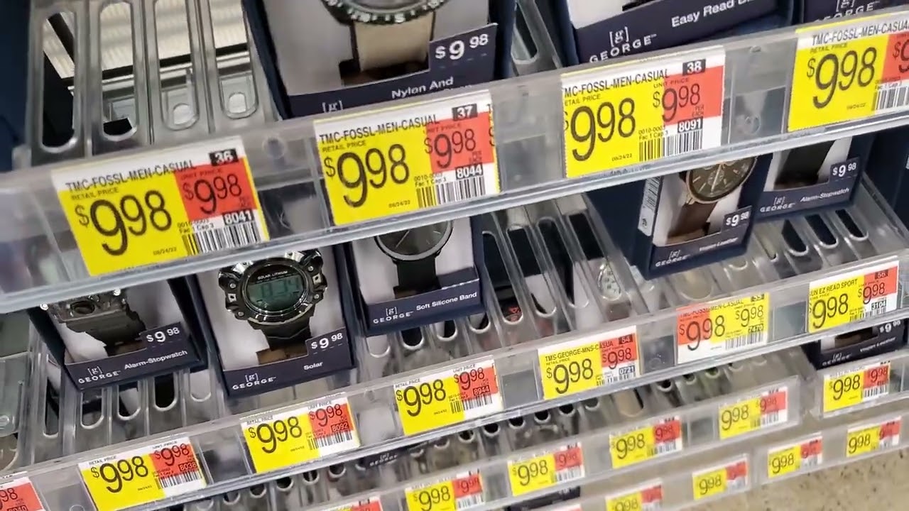 WALMART WATCH HEAVEN...TO WALMART TO VIEW THEIR WATCHES!        OH, WHAT A DEAL!