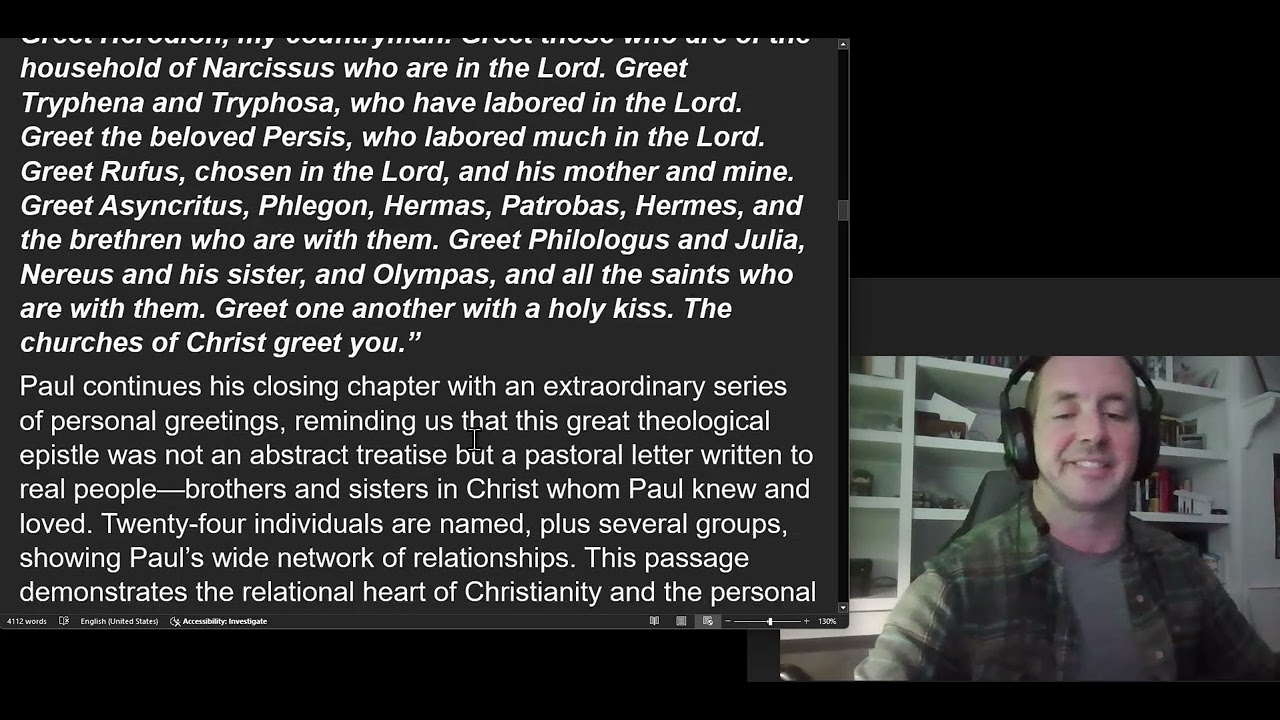 Romans Chapter 16 Commentary Taylor Bible Study