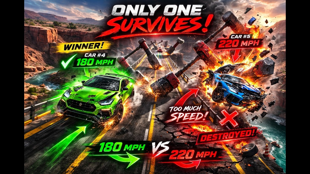 Can ANY Car Survive the Hammer Bridge Challenge?