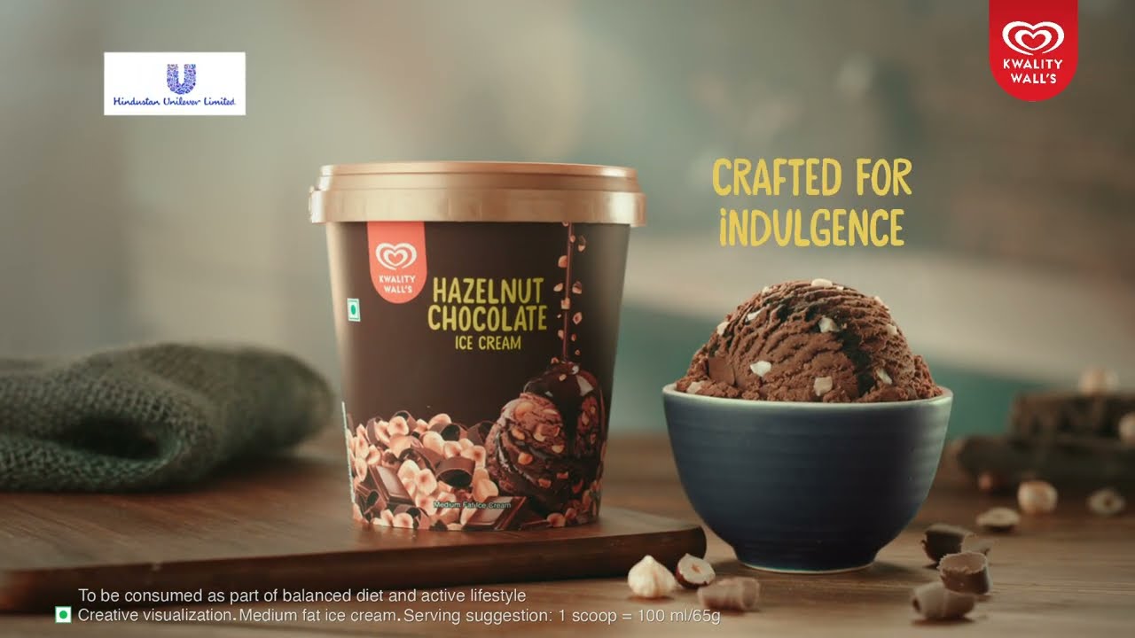 Kwality Wall&rsquo;s Hazelnut Chocolate Ice Cream - Crafted for Indulgence
