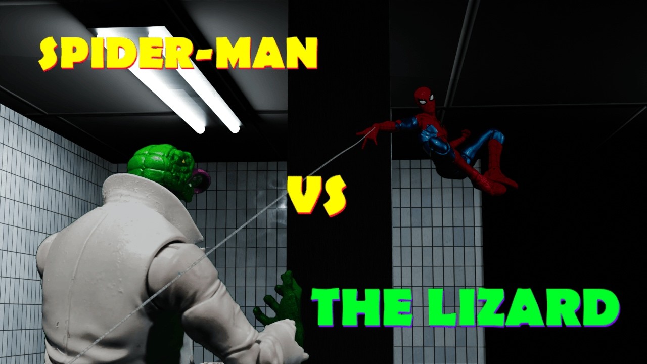 SPIDER-MAN VS LIZARD | STOP MOTION FIGHT