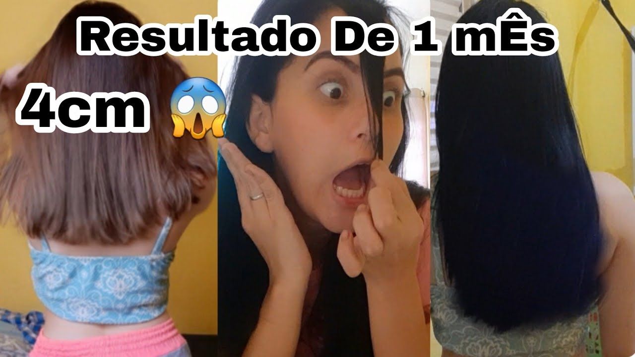 Resultado Do Óleo De Rícino 4cm Em 1 Mês😱 | Projeto Rapunzel