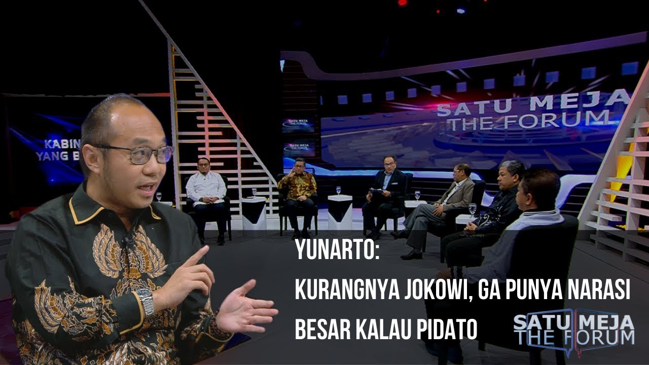 Yunarto: Kurangnya Jokowi, Ga Punya Narasi Besar Kalau Pidato - SATU MEJA