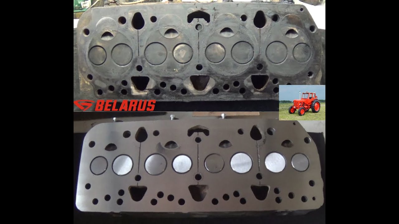 MTZ–50 Belarus Hengerfej felújítás Előkamra porlasztó fészek csere Síkköszörülés Cylinder head