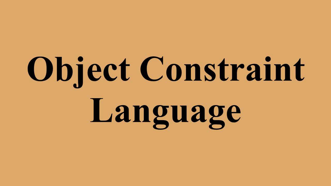 Object Constraint Language