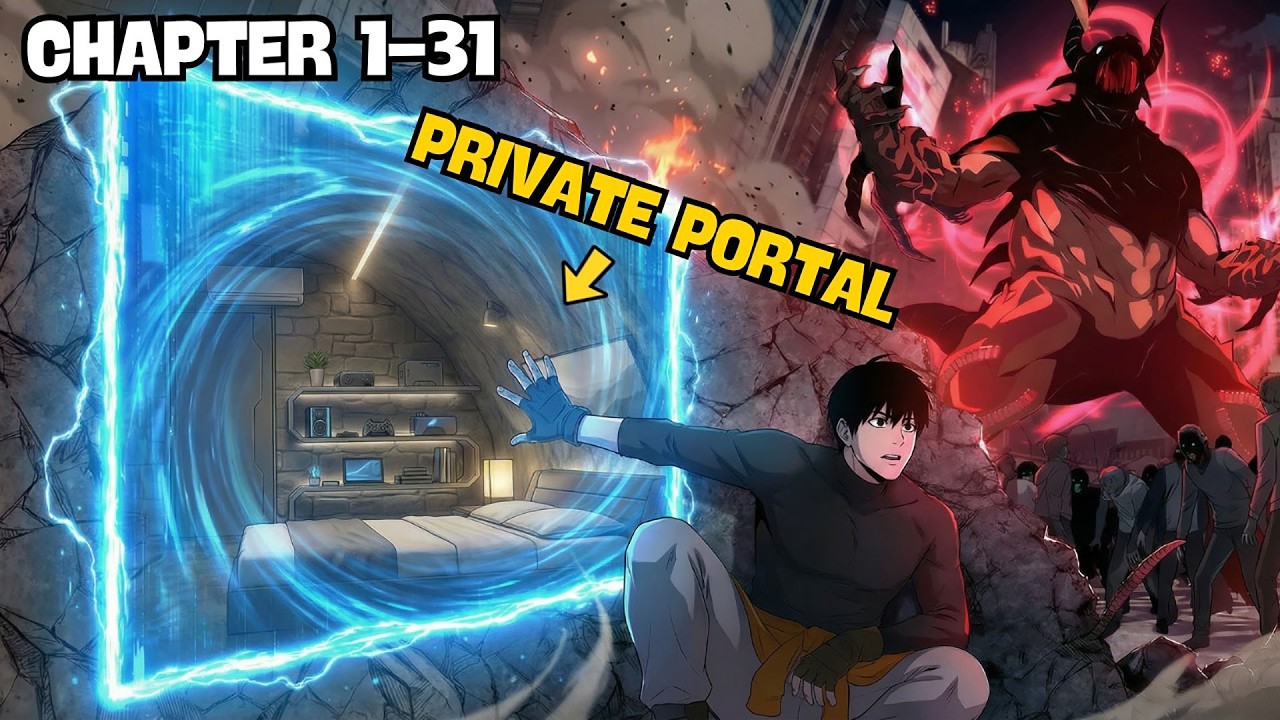 (1-2) Zombie Apocalypse Is Coming but He Has a Secret Portal to Level Up | Manhwa Recap