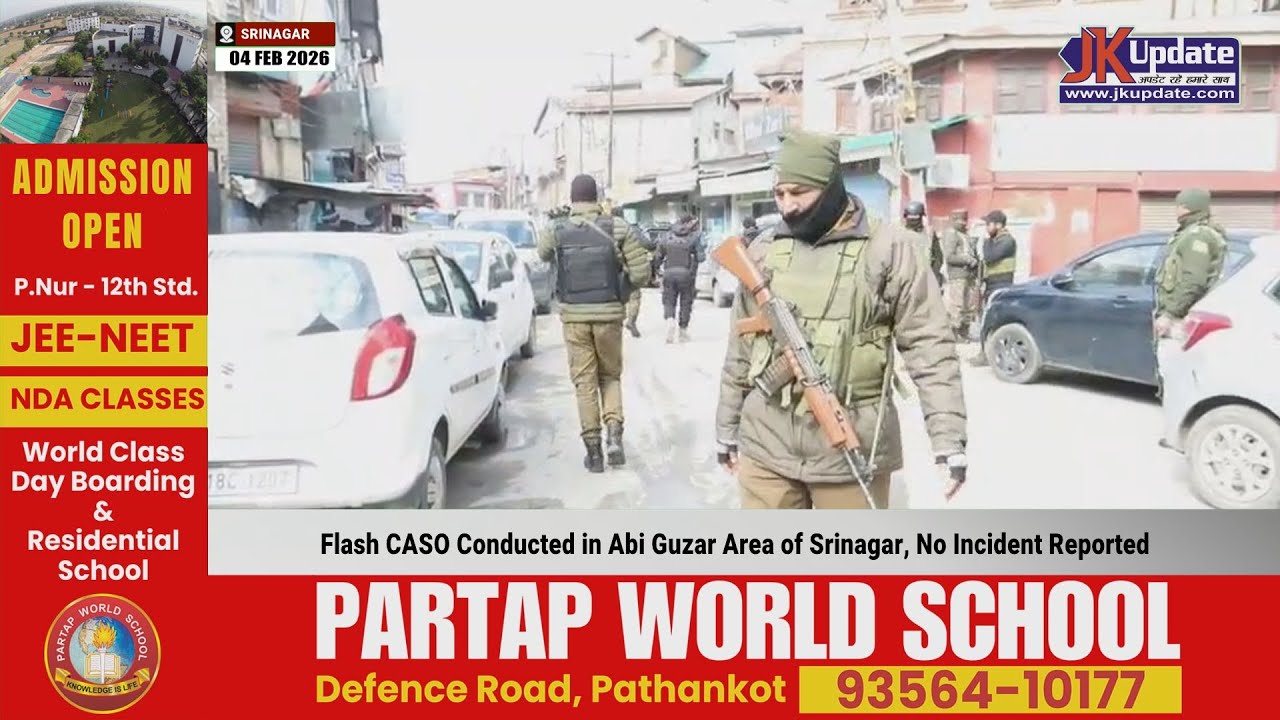 Flash CASO Conducted in Abi Guzar Area of Srinagar, No Incident Reported