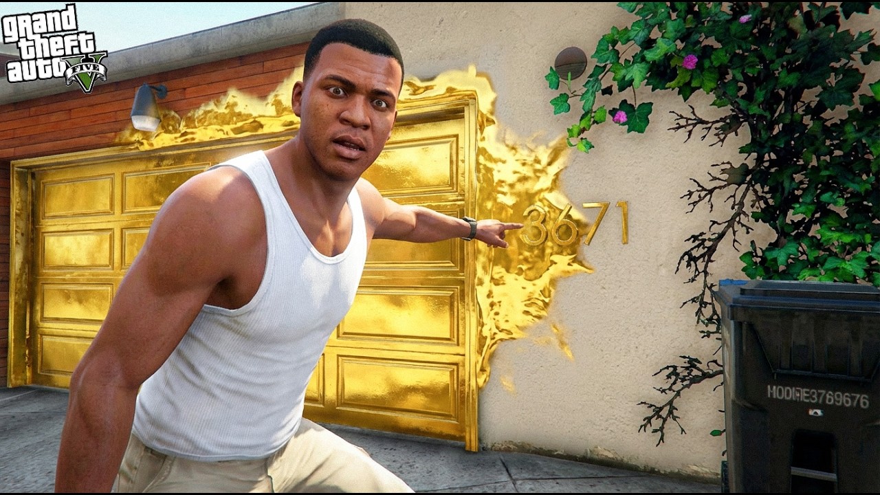 Anything Franklin Touch Turns Into GOLD ! (GTA 5 Mods)