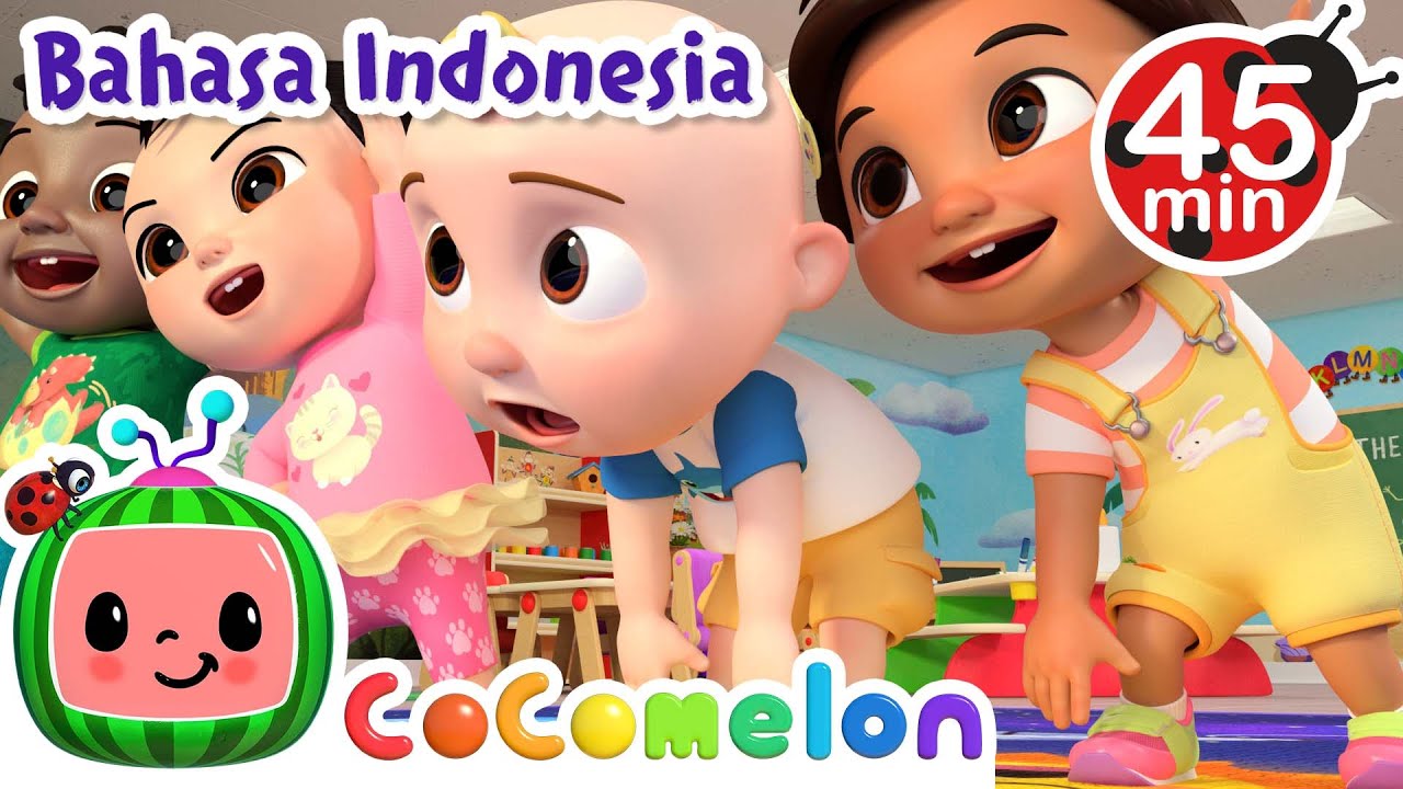 Lagu Peregangan dan Olahraga | CoComelon Bahasa Indonesia - Lagu Anak Anak