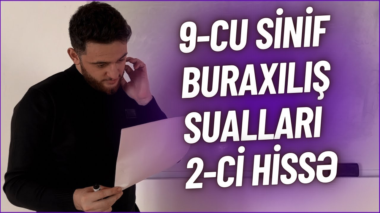 9-cu sinif vacib qaydalar | ümumi təkrar (2-ci hissə)