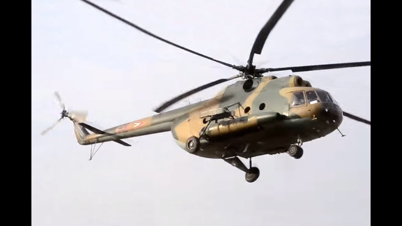 Mil Mi-8T engine start, take off and low pass at Budaörs airfield, Hungary