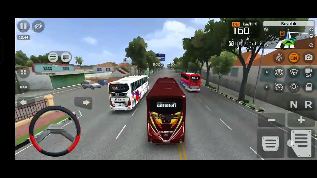Bussid😍 Multiplayer v4.4.1 || 💥 Shyamoli NR vs Ena Hyundai vs Sakura vs Aisa Aircon🥶