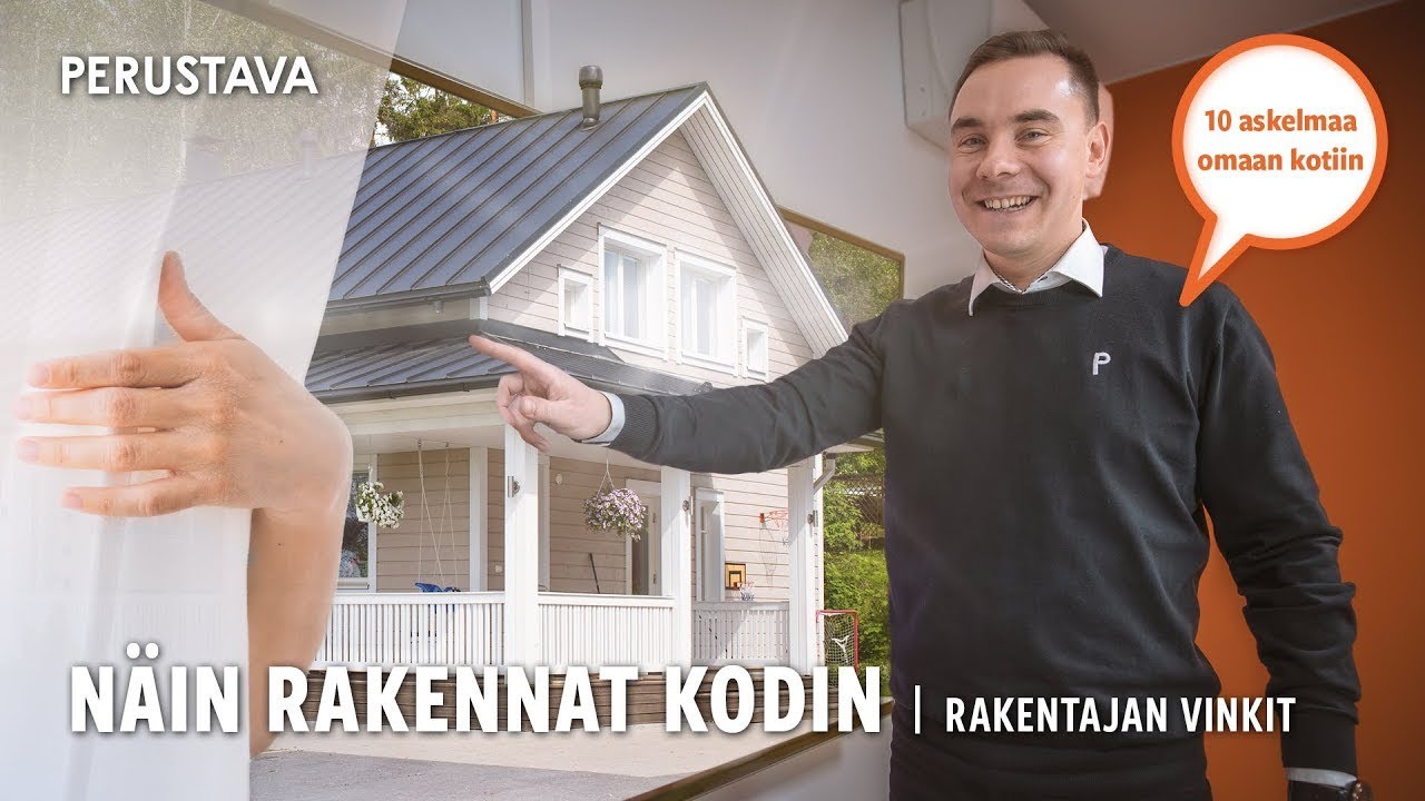 Muuttovalmis talo – kaikki rakennusvaiheet suunnittelusta pihatöihin