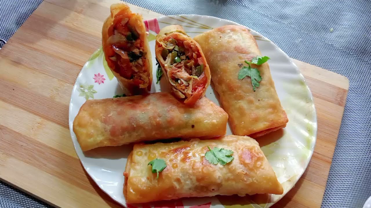  Iftar mein tasty crispy chatpata majedar chicken veg spring roll banaen sabko bahut pasand aaega