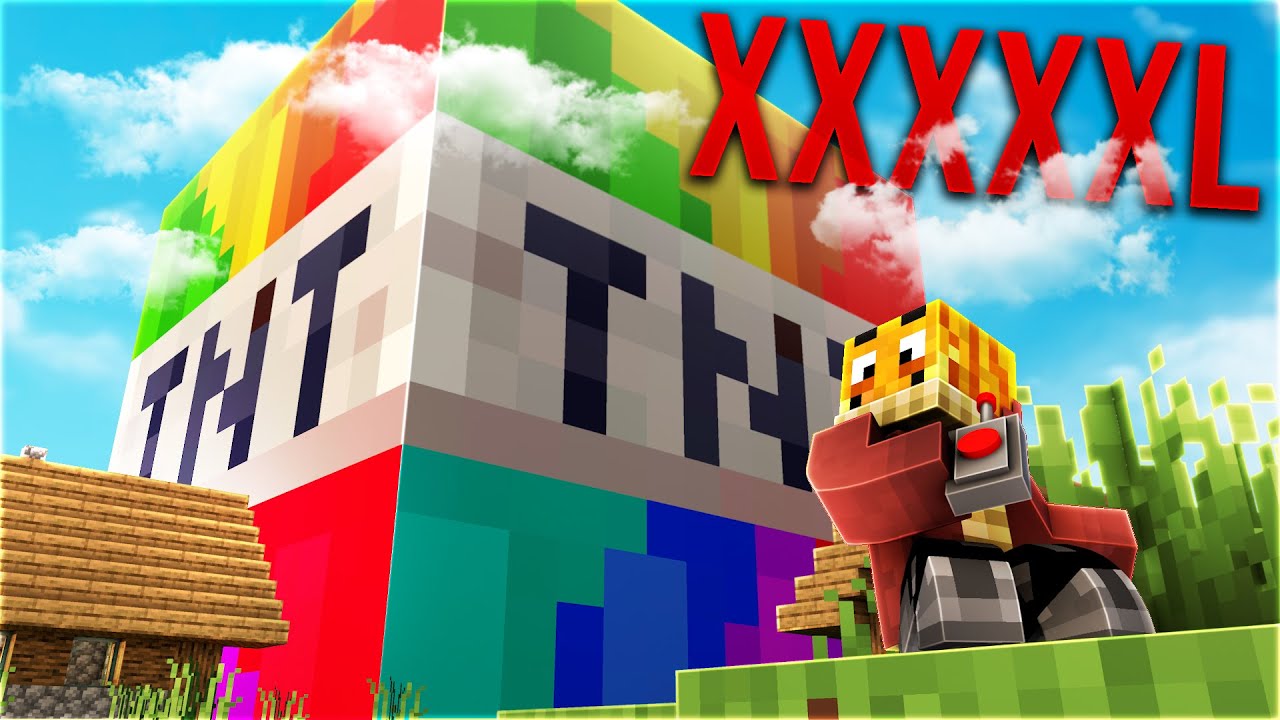 Ich zünde das XXXXXL Minecraft TNT