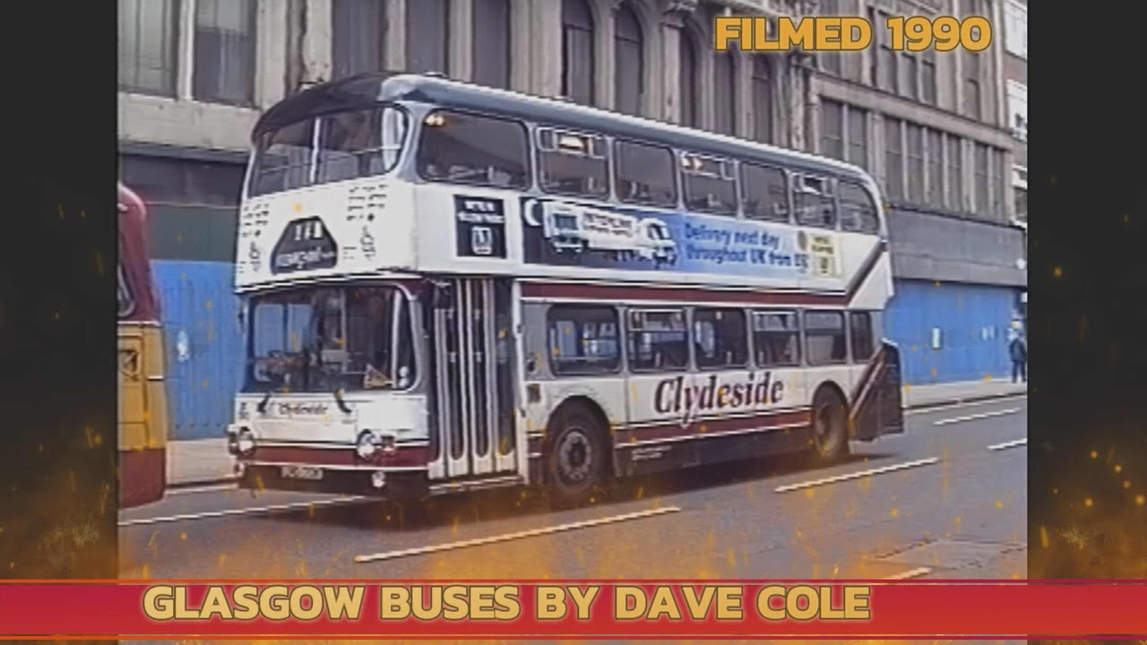 DC041 DAVE COLE GLASGOW BUSES 1990