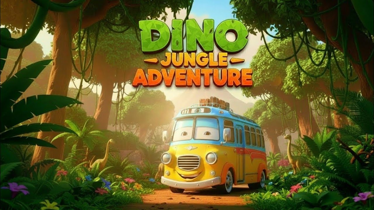 Dino Jungle Adventure🦕 | Fun Dinosaur Kids Song with Beep Beep Bus & Sing-Along Rhymes