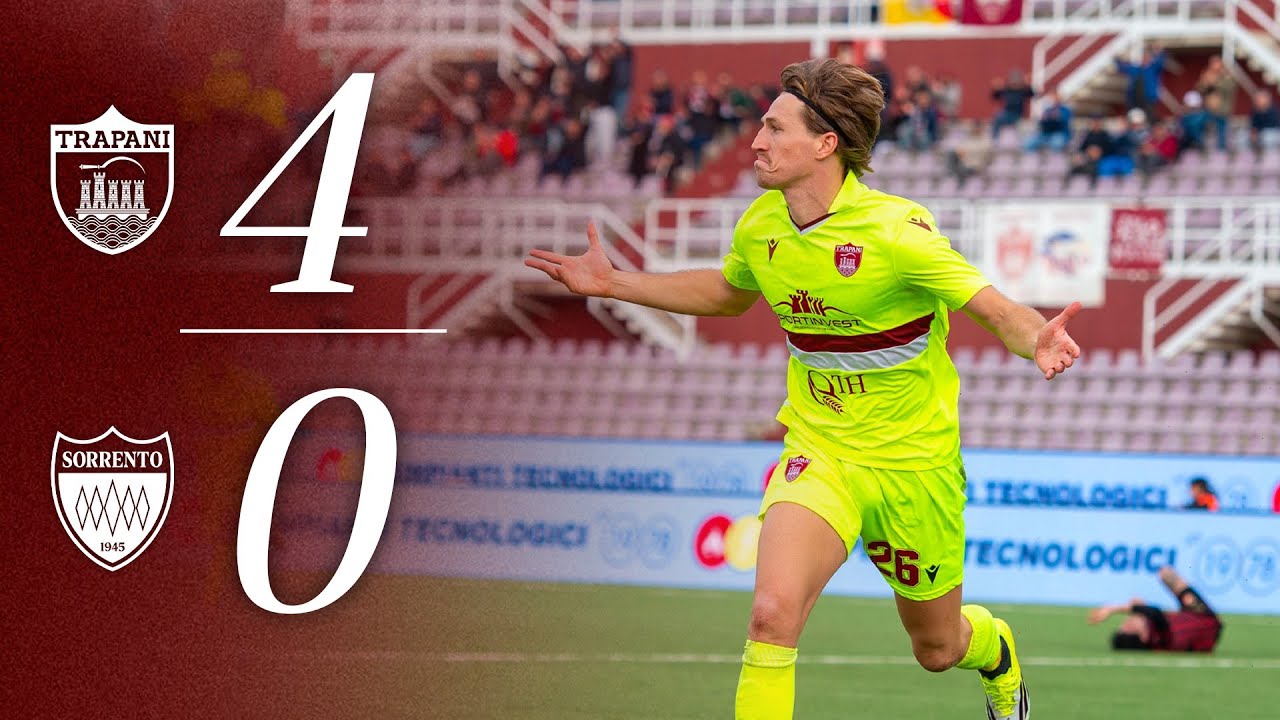 Trapani-Sorrento 4-0, gli highlights della gara