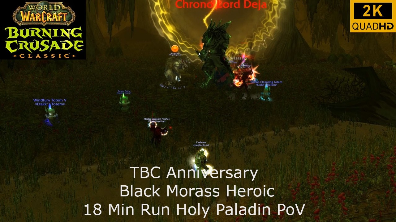 WoW TBC Anniversary | Black Morass Heroic 18 Min Run | Holy Paladin PoV | 2K